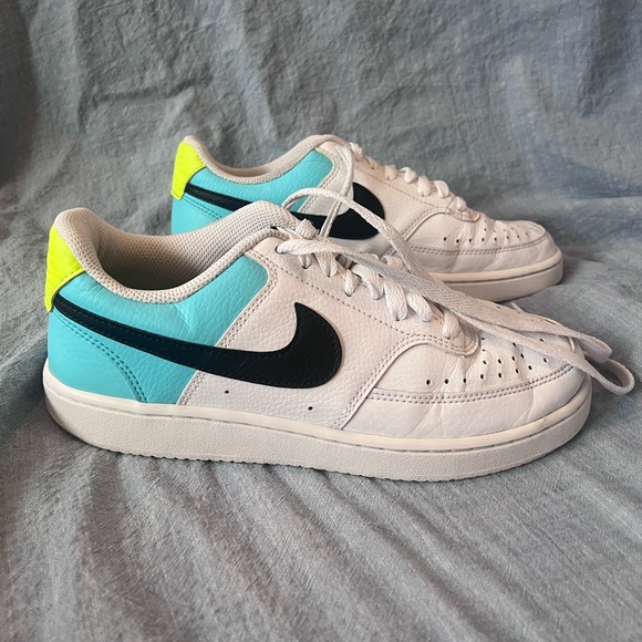 Nike Shoes - Nike White and Neon Sneakers